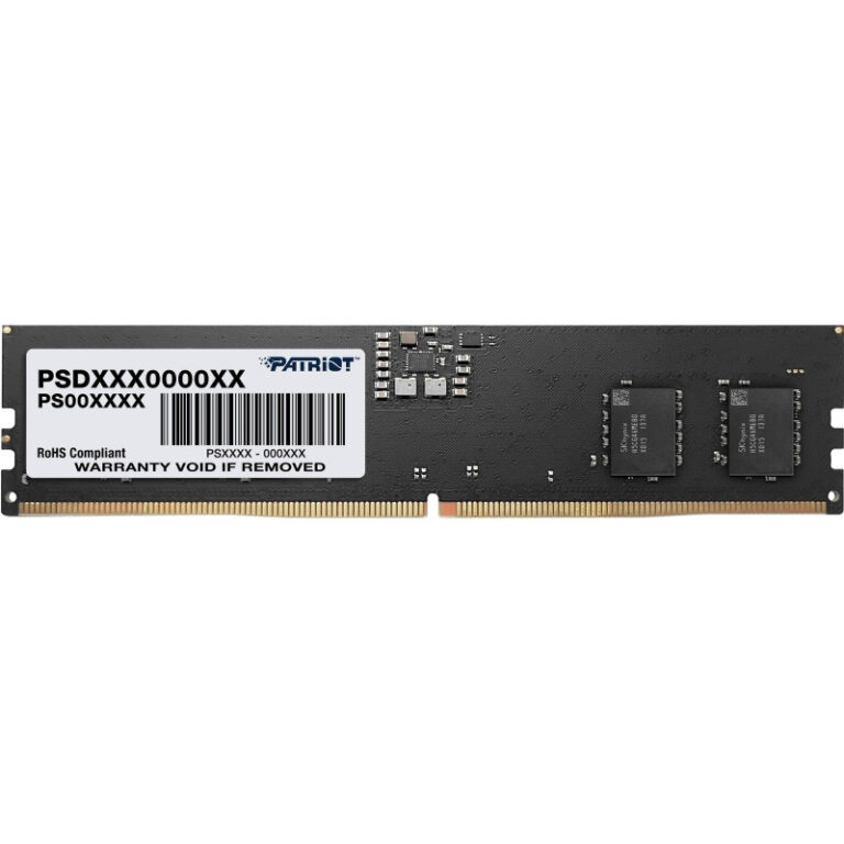Barette Mémoire Patriot Signature Dimm Ddr5 Cl46 8 Go 5600mhz – PSD58G560041 Tunisie