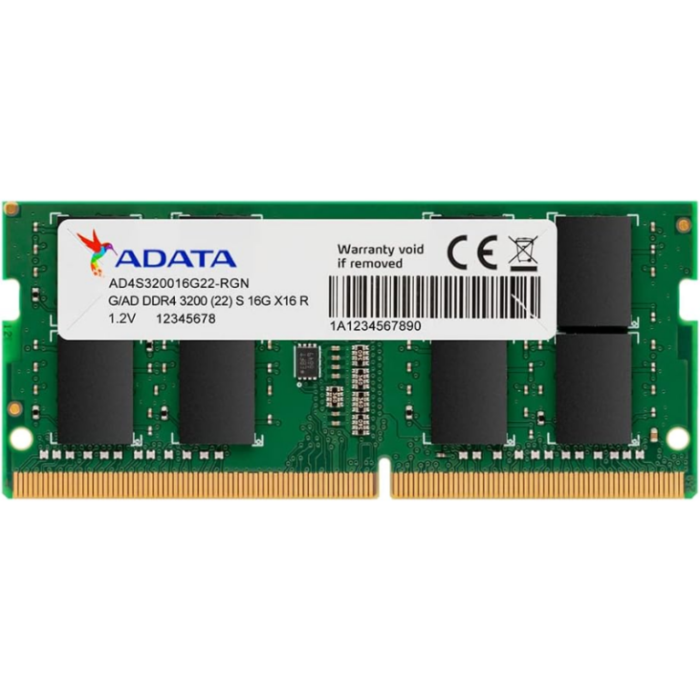 Barrette Mémoire Adata Ddr4 3200mhz 16gb -AD4S320016G22-SGN Tunisie