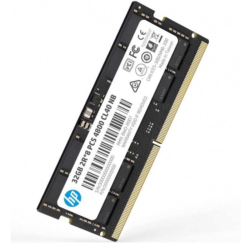 Barrette Mémoire Sodimm HP X1 32Go DDR5 4800MHz Tunisie