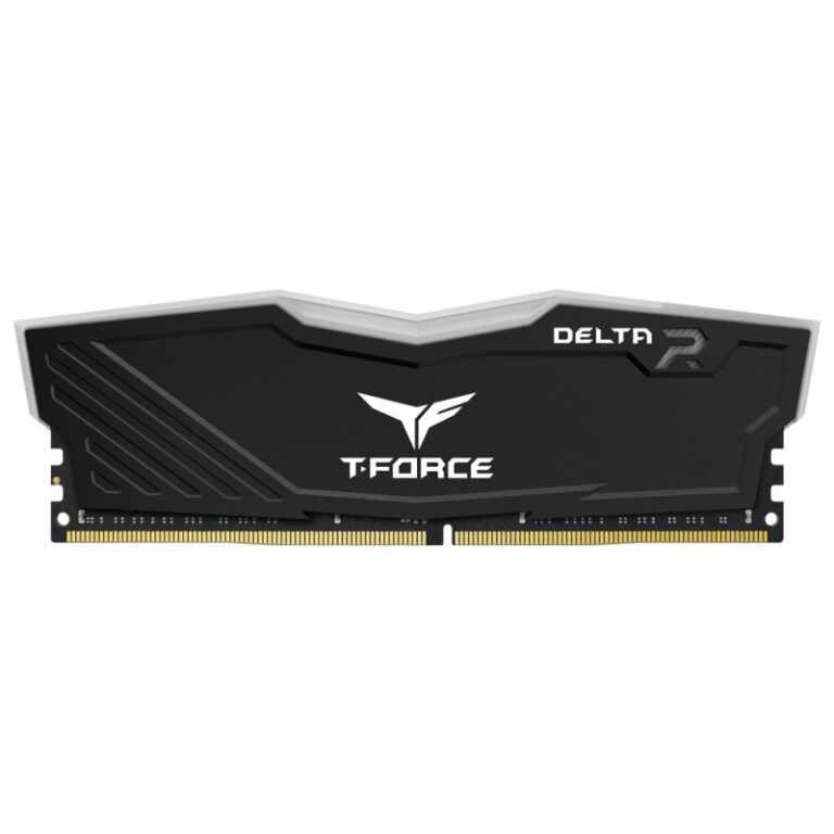 Barrette Mémoire TeamGroup T-FORCE DELTA R BLACK RGB 16 GO (2x 8 Go) 3200 Mhz – TF3D416G3200HC16FDC01 Tunisie