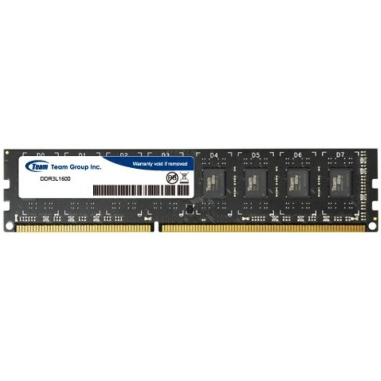 Barrette Mémoire Udimm Team Group 4 GB DDR3L 1600 MHZ -TED3L4G1600C1101 Tunisie