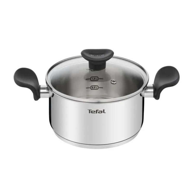 Batterie de Cuisine Primaire Tefal 11 Pièces E308SB74 Inox Tunisie