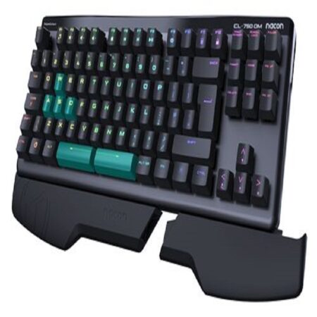 Clavier Filaire Gaming Nacon Optique-mécanique Azerty – Gris Et Noir – PCCL-750OMFR Tunisie