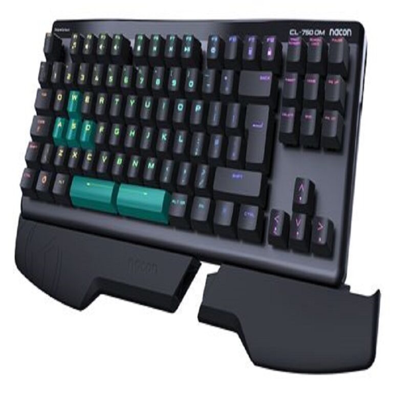 Clavier Filaire Gaming Nacon Optique-mécanique Azerty – Gris Et Noir – PCCL-750OMFR Tunisie