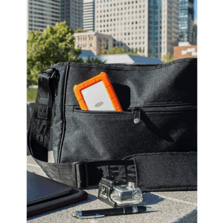 Disque Dur Externe LaCie 2 To USB-C – Orange & Argent -STFR2000800 Tunisie