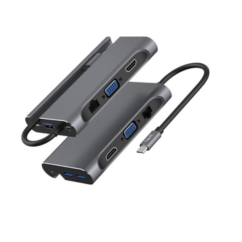 Hub Usb Havit 4001 Type-c 7en1 Gris – HB-4001 Tunisie