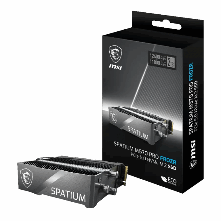 Disque Dur Interne Msi SSD Spatium M570 PRO PCIe 5.0 NVMe M.2 2To FROZR – S78-440Q670-P83 Tunisie