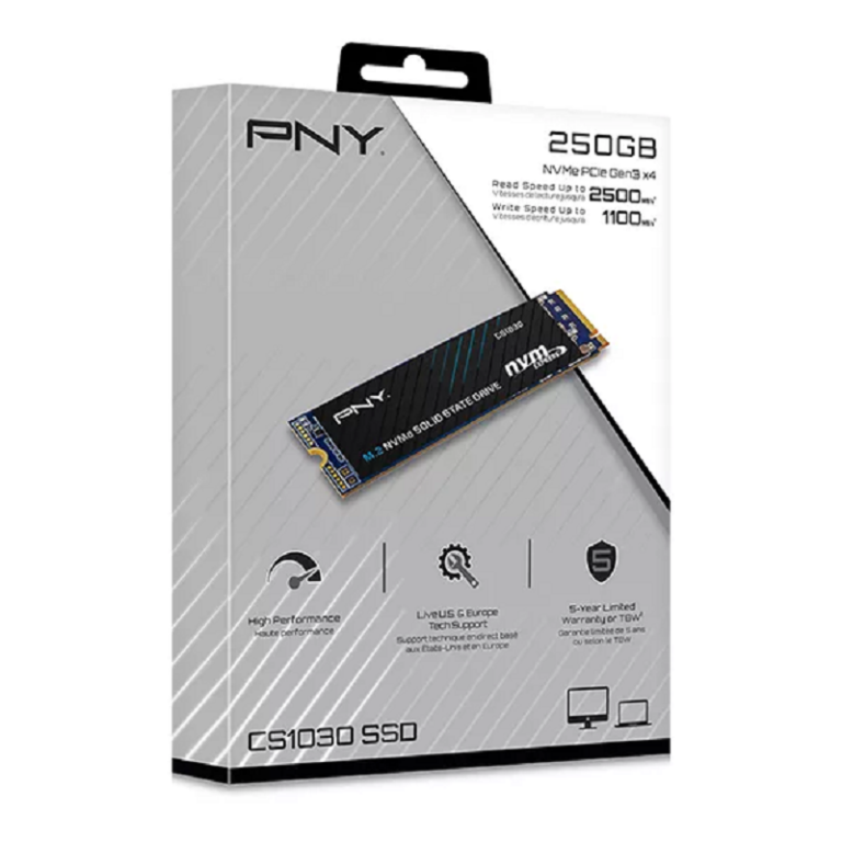 Disque Dur Interne PNY CS1030 M.2 NVMe SSD 250 Go Tunisie