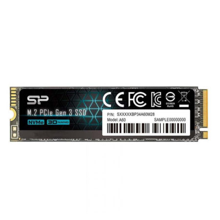 Disque Dur Interne Ssd Silicon Power 256 Go A60 PCIe M.2 2280 Gen3 x 4 -SP256GBP34A60M28 Tunisie