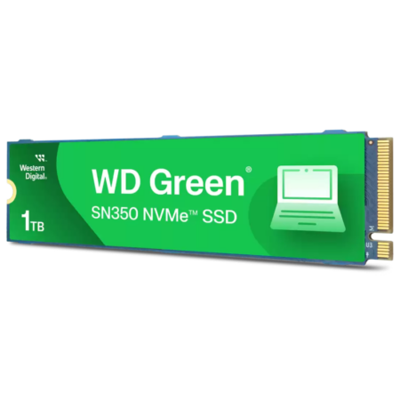 Disque Dur Interne WESTERN DIGITAL SN350 1To SSD TLC NVMe Vert – WDS100T3G0C Tunisie
