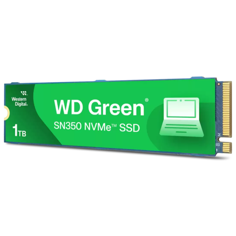 Disque Dur Interne WESTERN DIGITAL SN350 1To SSD TLC NVMe Vert – WDS100T3G0C Tunisie