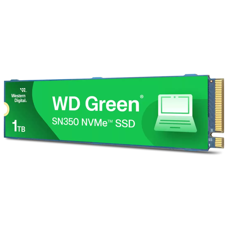 Disque Dur Interne WESTERN DIGITAL SN350 1To SSD TLC NVMe Vert – WDS100T3G0C Tunisie