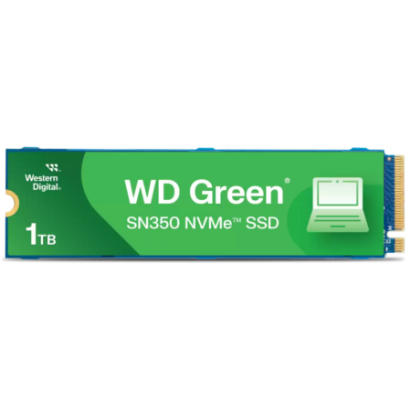 Disque Dur Interne WESTERN DIGITAL SN350 1To SSD TLC NVMe Vert – WDS100T3G0C Tunisie