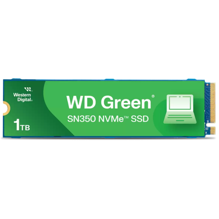 Disque Dur Interne WESTERN DIGITAL SN350 1To SSD TLC NVMe Vert – WDS100T3G0C Tunisie