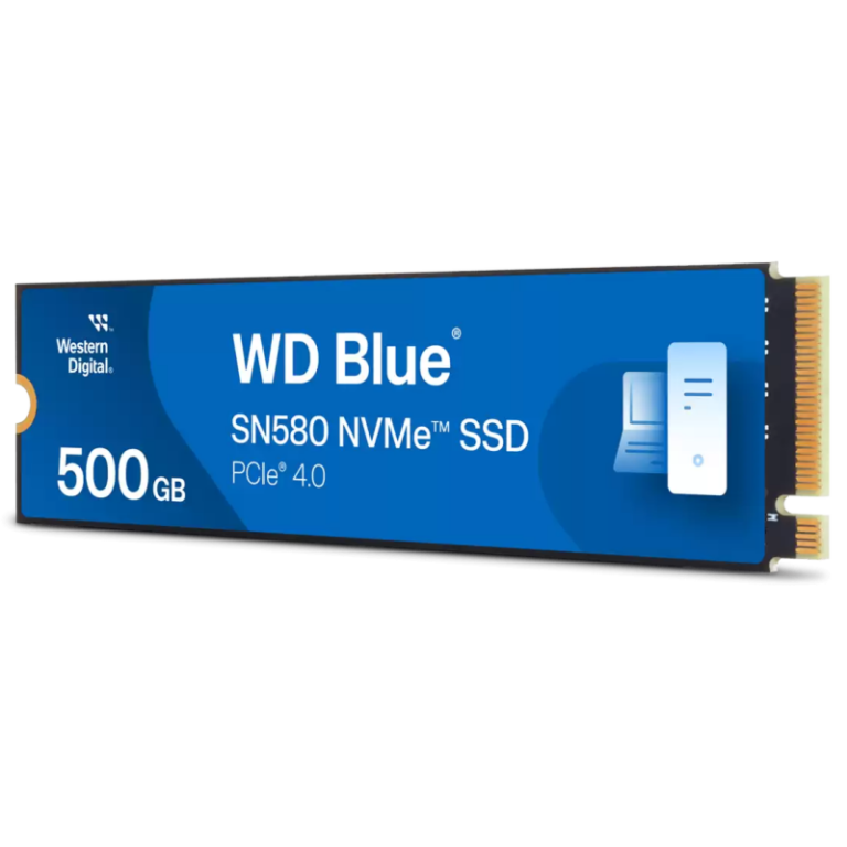 Disque Dur Interne WESTERN DIGITAL SN580 500Go SSD PCIe Bleu – WDS500G3B0E Tunisie