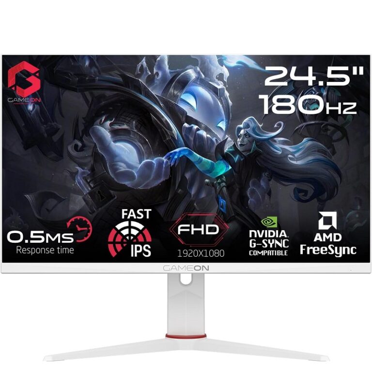 Ecran Gamer GAMEON  24” FHD IPS180HZ – Blanc -GOA24FHD180IPS Tunisie