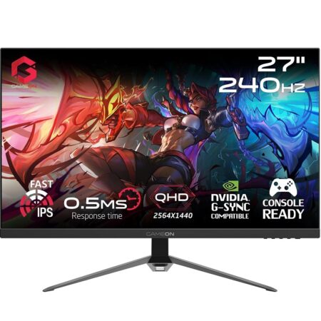 Ecran Gamer GAMEON 27” QHD IPS 240HZ – Noir -GOES27QHD240IPS Tunisie
