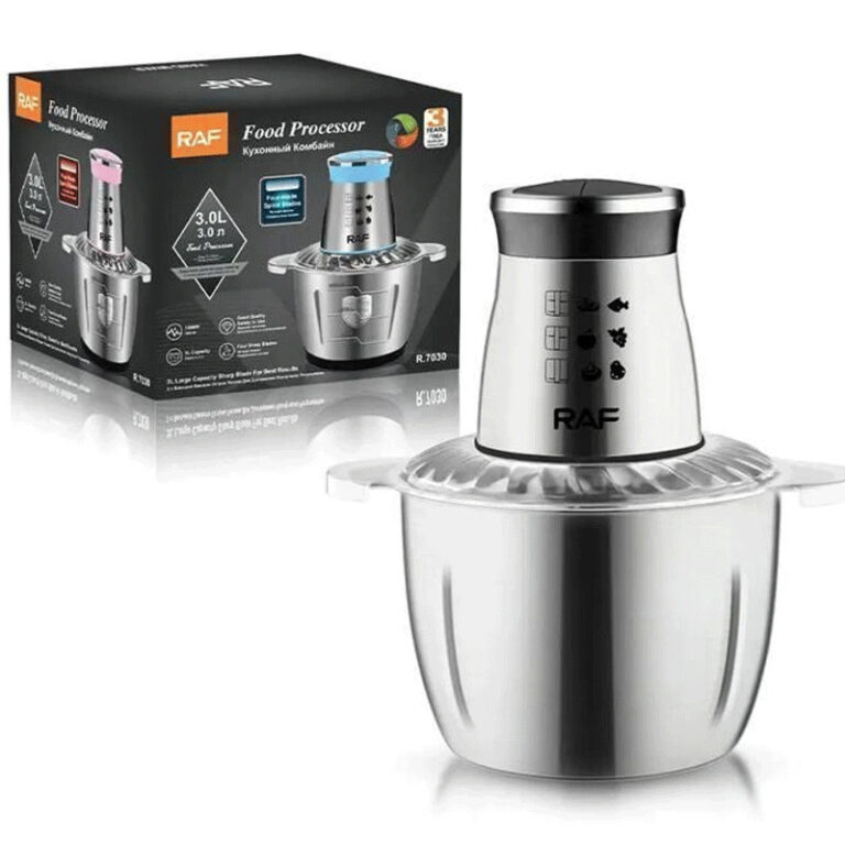 Hachoir Électrique RAF R.7030 1000 W Silver Tunisie