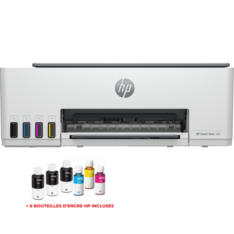 Imprimante 3en1 HP Smart Tank 580 Couleur WI-FI – 1F3Y2A Tunisie