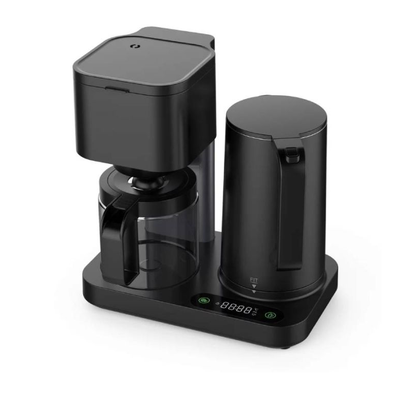 Machine à Café Et Bouilloire 2en1 WKM 1600W Noir Tunisie