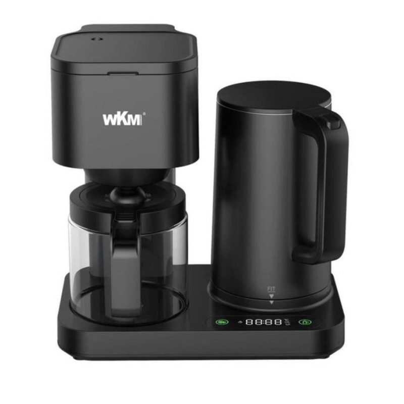 Machine à Café Et Bouilloire 2en1 WKM 1600W Noir Tunisie