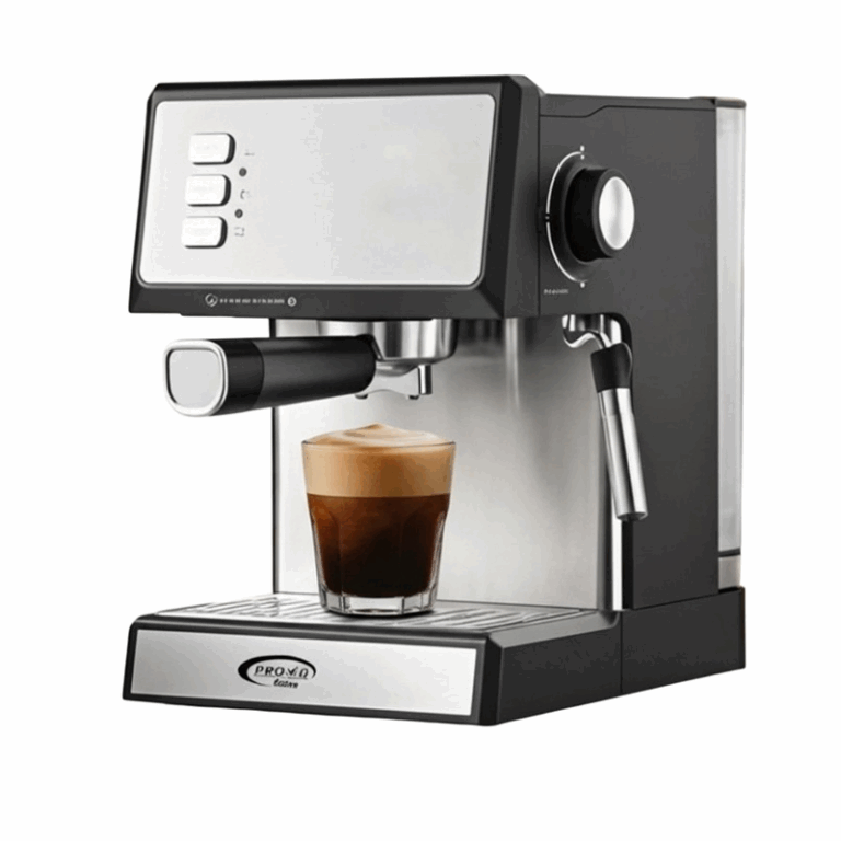 Machine à Café Expresso Prova 1,8 L 850W PE-666GD Noir & Inox Tunisie