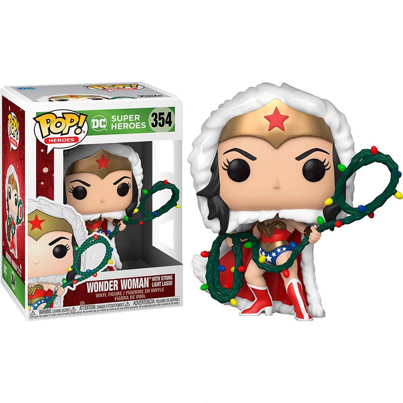Funko POP Heroes DC Holiday- WW w/Lights Lasso Tunisie