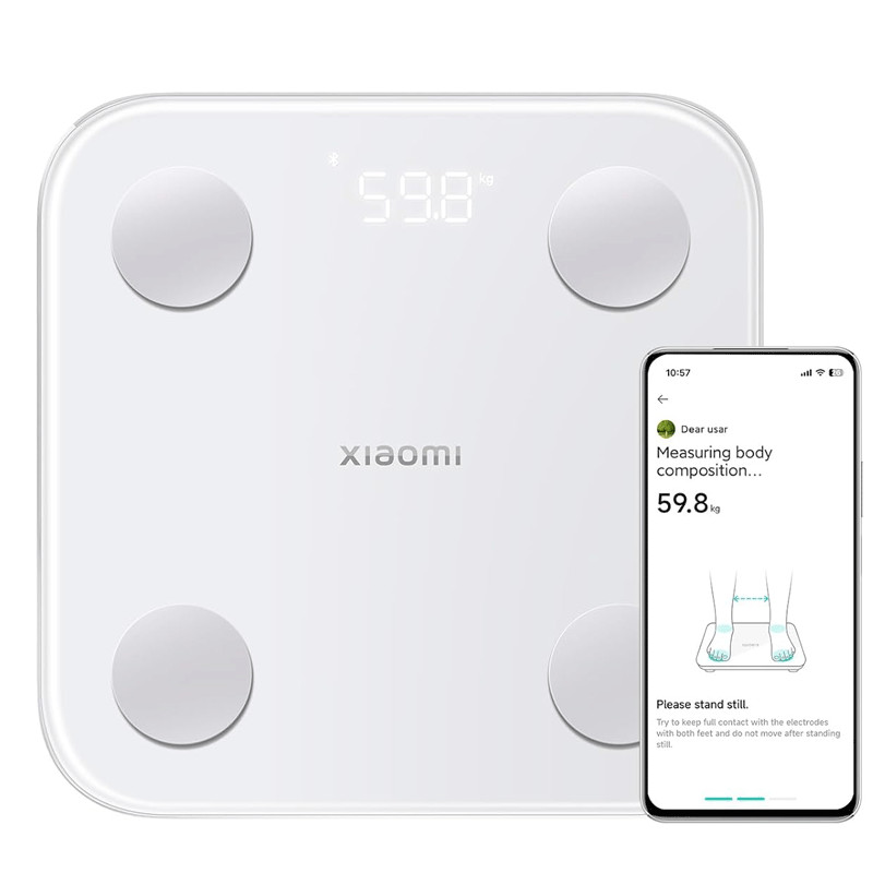 Pèse Personne Xiaomi Body Composition Scale S400 Blanc – 50966 Tunisie