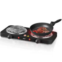 Plaque Électrique RAF R-8020BB 2 Feux Noir Tunisie