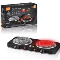 Plaque Électrique RAF R-8020BB 2 Feux Noir Tunisie