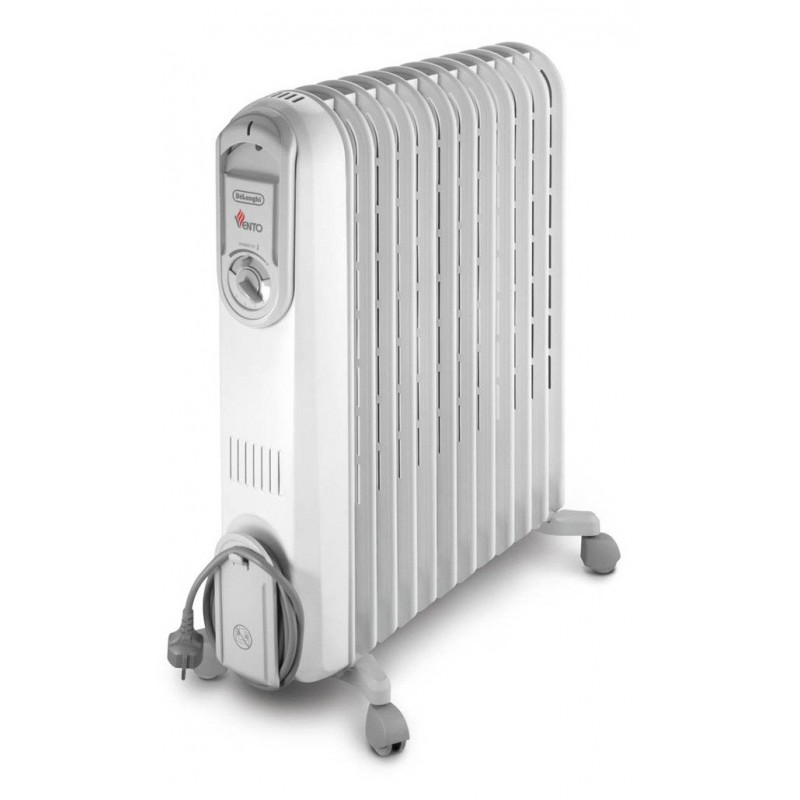 Radiateur Bain d’huile Delonghi Vento 12 Éléments 2500 W V551225 Blanc Tunisie