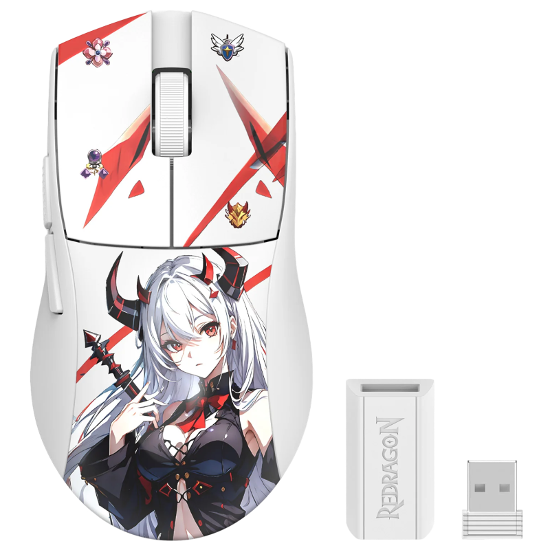 Souris Gamer Sans Fil REDRAGON KING AK-PRO M916AK – Blanc Tunisie