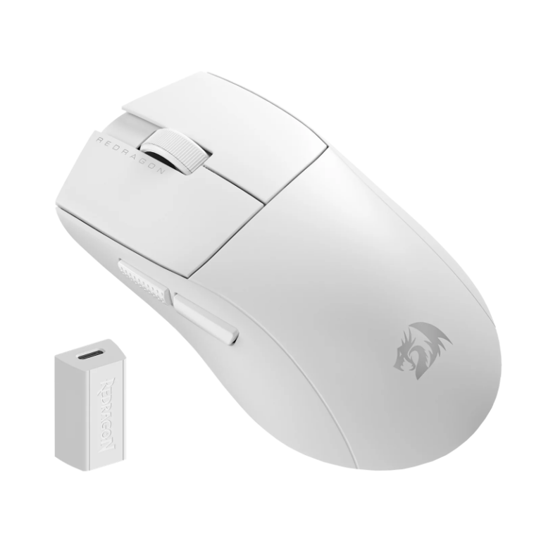 Souris Gamer Sans Fil REDRAGON KING PRO M916W-PRO-4K Blanc Tunisie