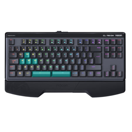 Clavier Filaire Gaming Nacon Optique-mécanique Azerty – Gris Et Noir – PCCL-750OMFR Tunisie
