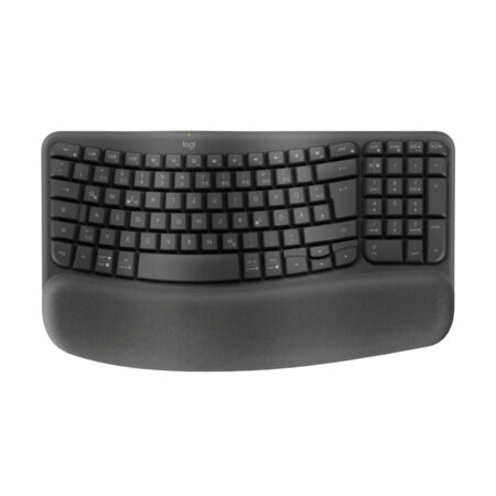 Clavier Sans Fil Logitech Ergonomique Wave Keys – Noir – 920-012286 Tunisie