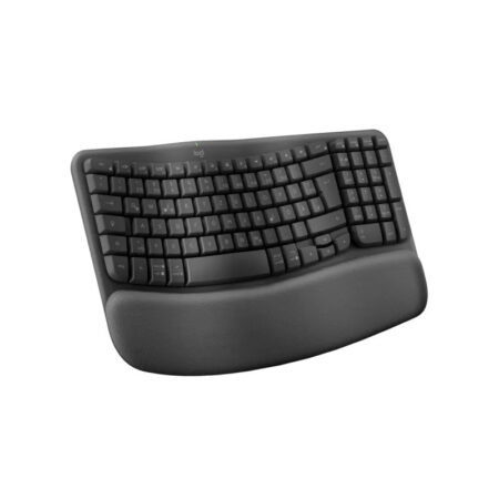 Clavier Sans Fil Logitech Ergonomique Wave Keys – Noir – 920-012286 Tunisie