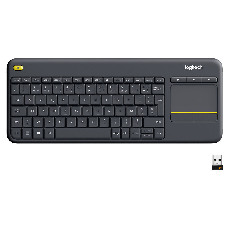 Clavier Sans Fil Logitech K400 Plus – Noir – 920-007129 Tunisie