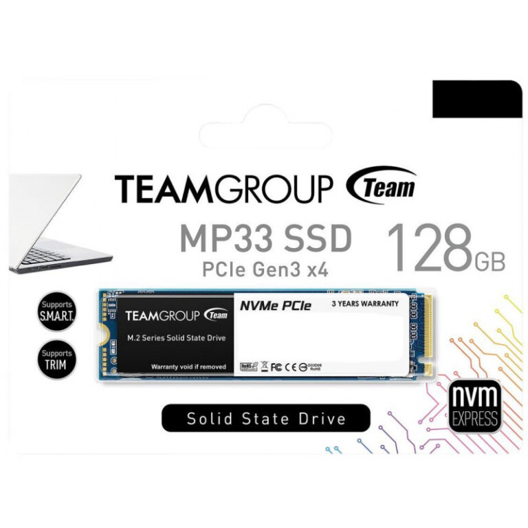Disque Dur Interne Ssd M.2 Teamgroup Mp33 128 Go-TM8FP6128G0 C101 Tunisie