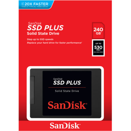Disque Dur Ssd Interne Sandisk Plus 240go 2,5″ Sata iii – SDSSDA-240G-G26 Tunisie