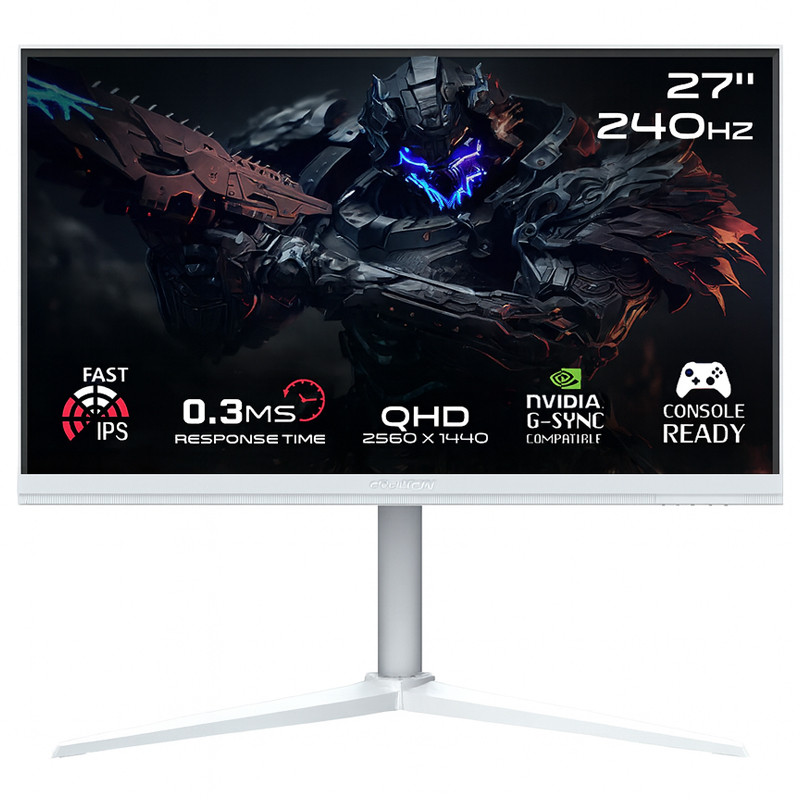 Ecran Gaming Gameon Arctic Pro Series 27” QHD 240Hz Fast IPS – Blanc – GOA27QHD240IPS Tunisie