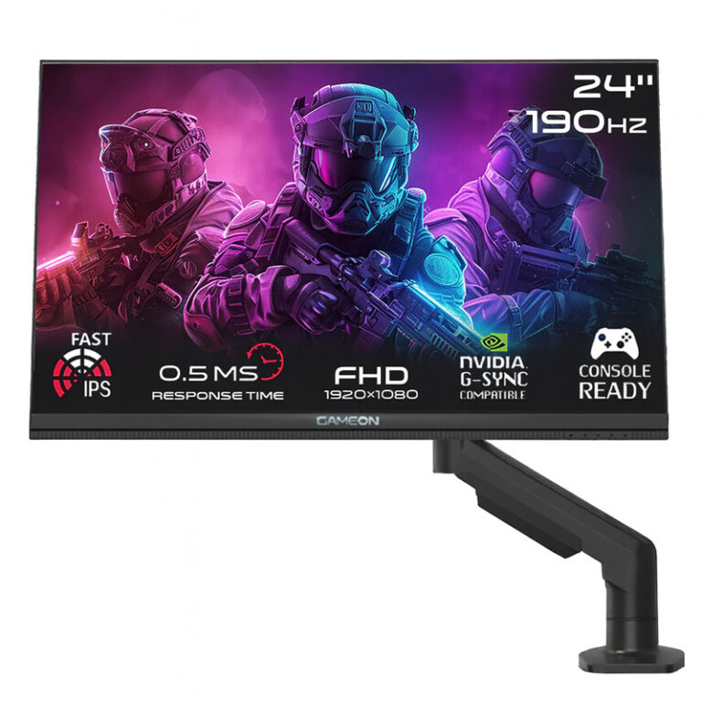 Ecran Gaming Gameon Midnight Pro X Series 24.5″ FHD 190Hz Fast IPS – Noir – GOM24FHD190IPSX Tunisie
