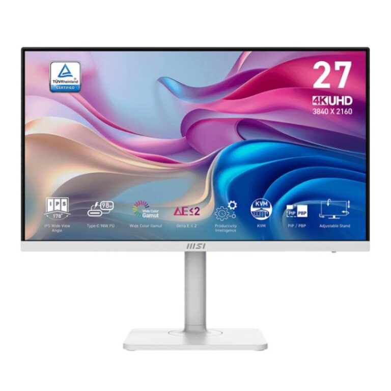 Ecran Msi Modern MD272UPHW 27″ 4k Uhd Ips 60hz- Noir -9S6-3PB19H-415 Tunisie