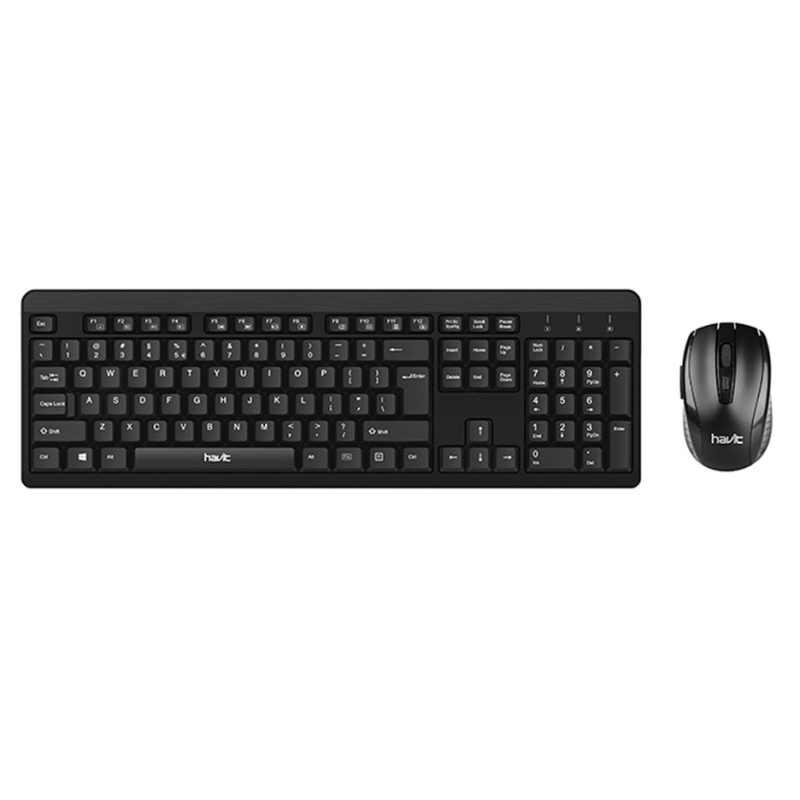 Ensemble Sans Fil  Clavier & Souris Havit – Noir -HV-KB260GCM Tunisie
