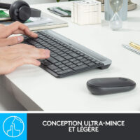Ensemble Clavier Souris Sans Fil Logitech MK470 – Noir – 920-009190 Tunisie
