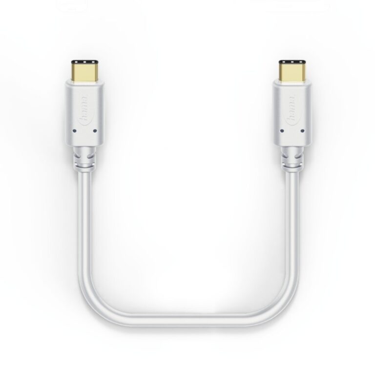 Câble de charge Hama USB Type-C – blanc – 183328 Tunisie