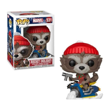 Funko POP MARVEL – HOLIDAY – ROCKET – Funko_43334 Tunisie
