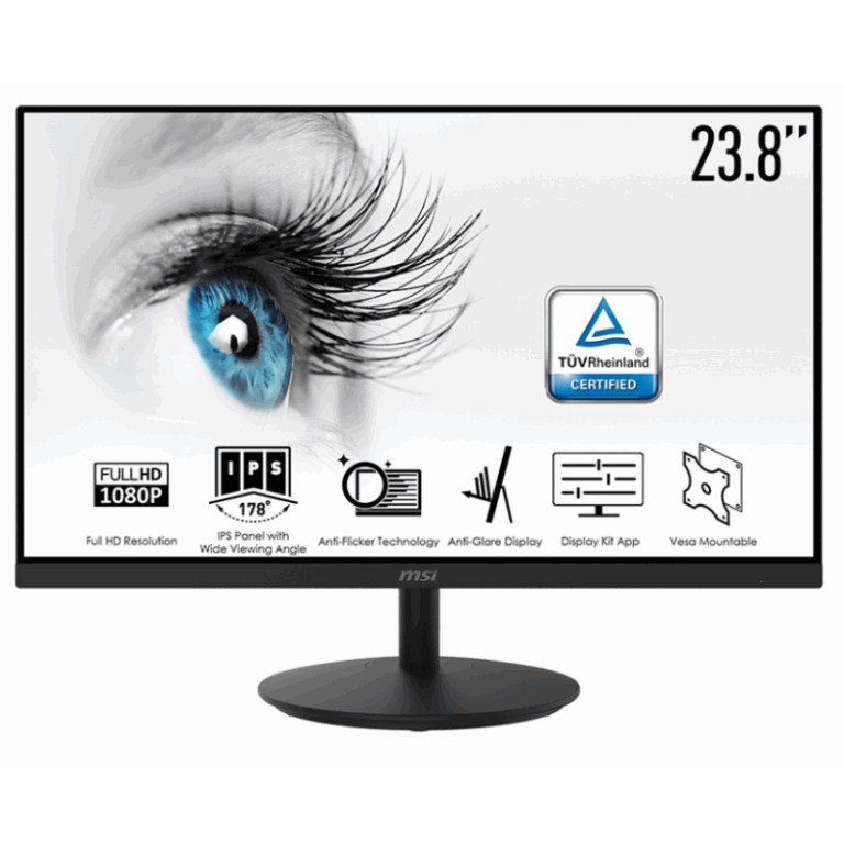 Ecran Msi Pro MP242A 23.8” Full HD 100 Hz – Noir – 9S6-3PA1CT-076 Tunisie