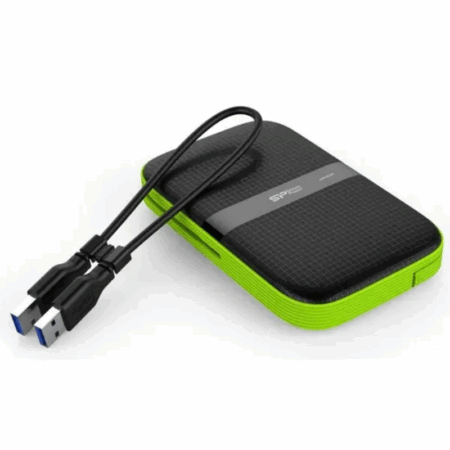 Disque Dur Externe Silicon Power A60 5To USB 3.2 – Noir -SP050TBPHDA60S3K Tunisie