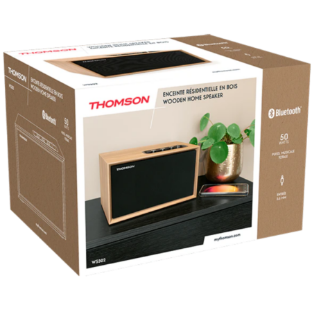 Haut Parleur Bluetooth Résidentielle En Bois Thomson Cosy 50 w – WS302 Tunisie