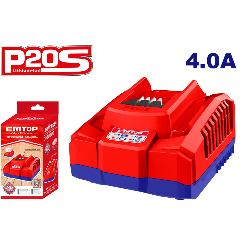 Chargeur de batterie P20S Emtop – EFCR20411 Tunisie